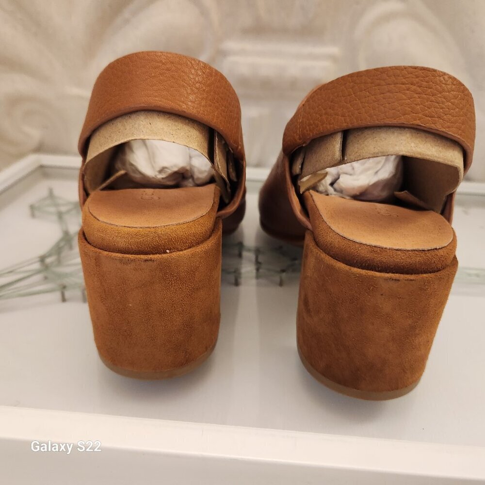 Gentle Souls " Charlene Hooded Block Heeled Leather Sandals. NIB. Size Various - Picture 5 of 10